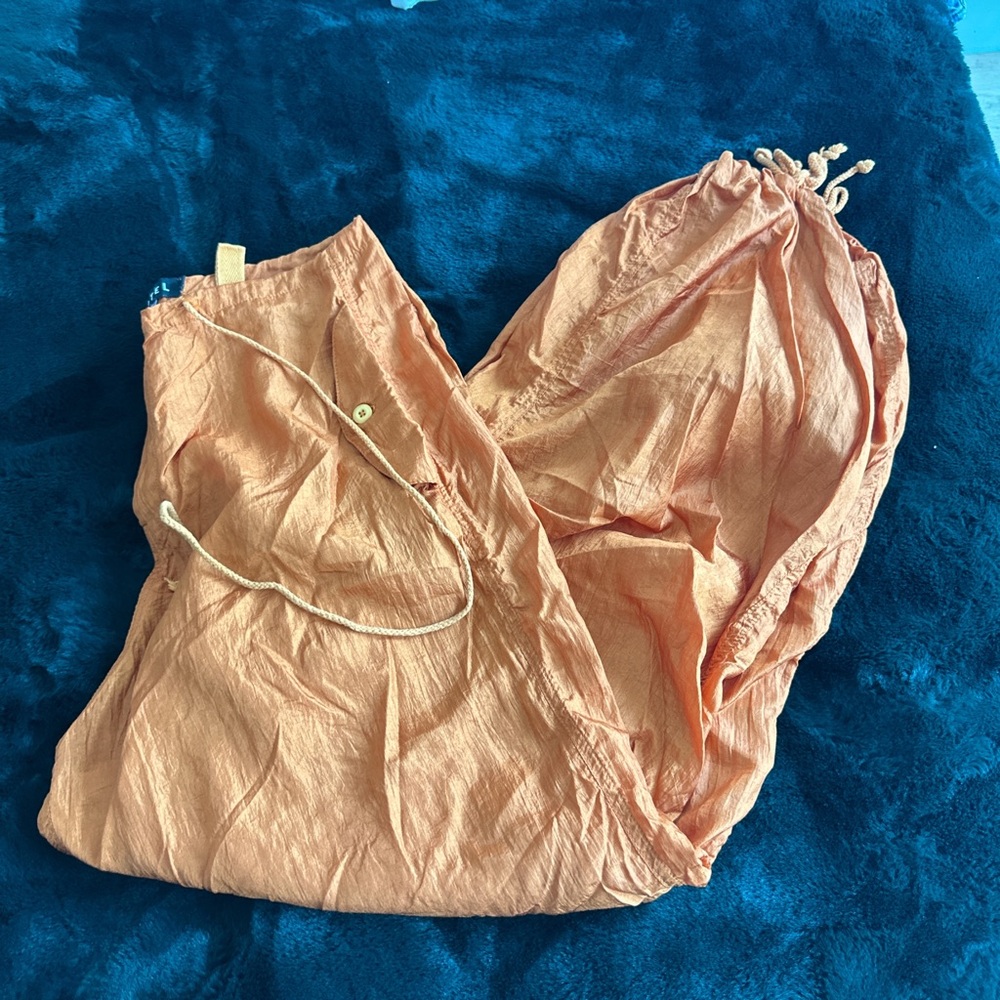 Motel orange parachute pants